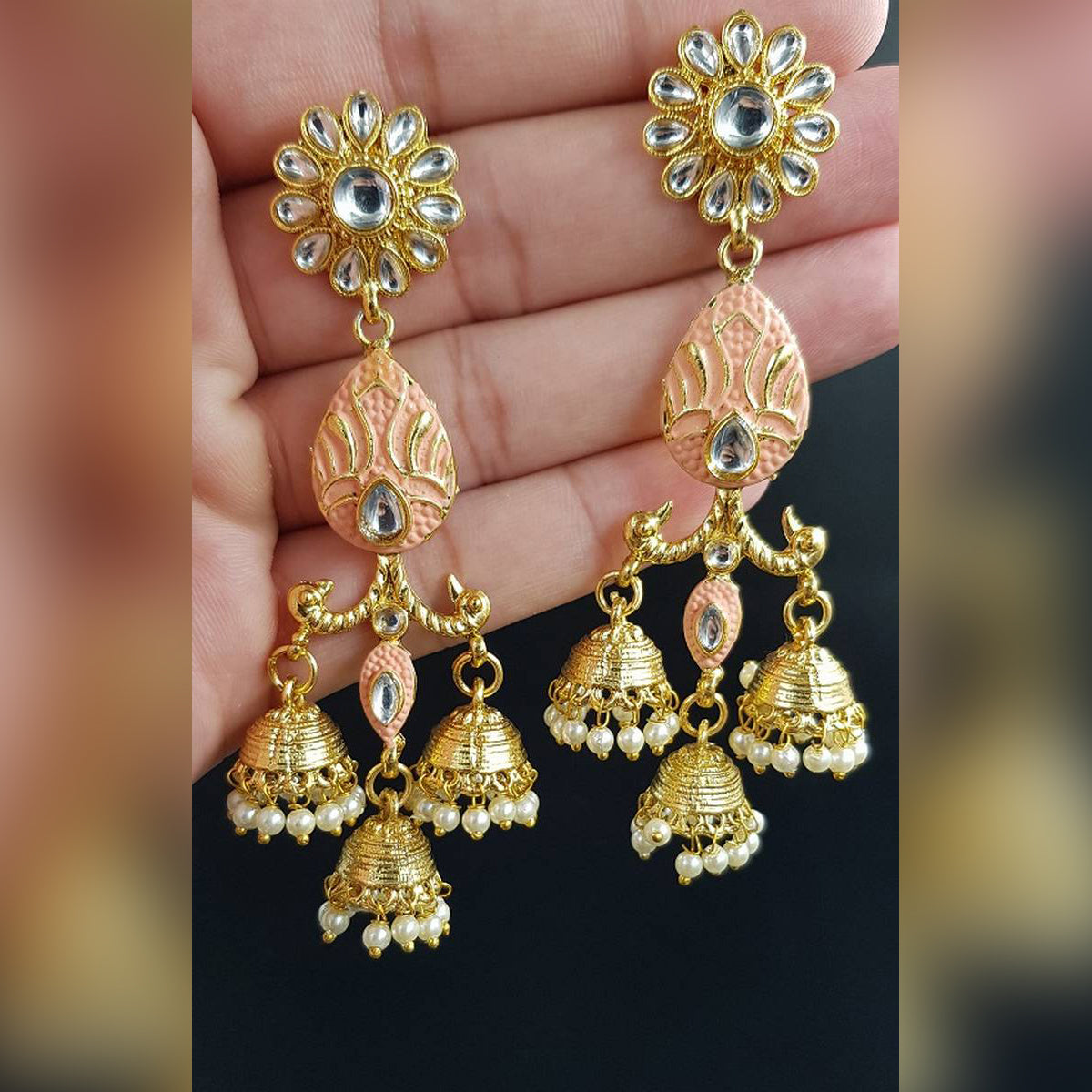 True Pearl Love Trendy Classy Party Wedding Earring For Girls