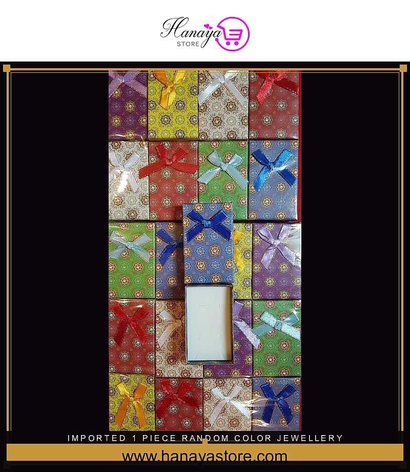 Imported 1 Piece Random Color Jewellery Set Gift box – Accessories Online in Pakistan | Hanaya