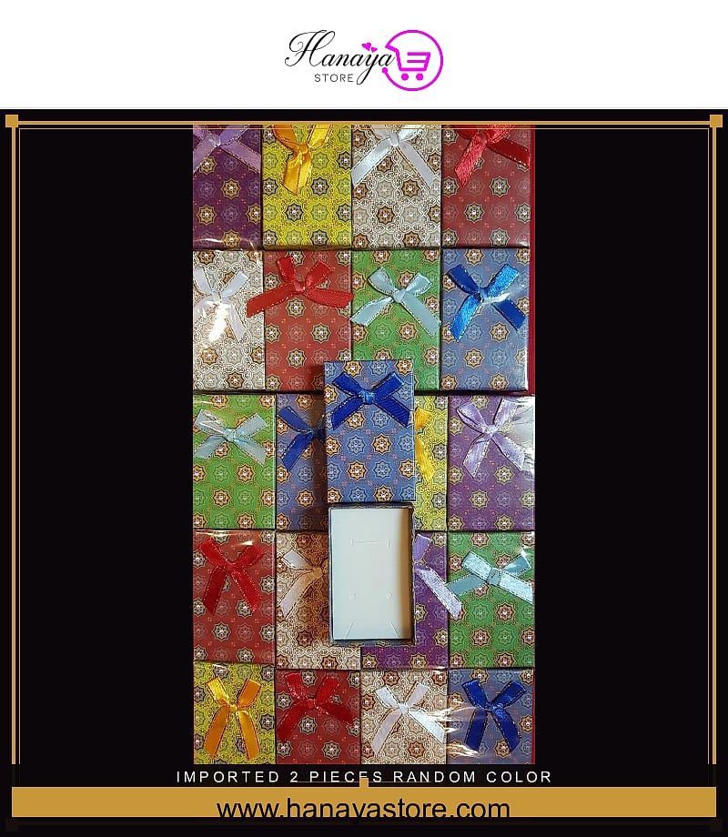 Imported 2 Pieces Random Color Jewellery Set Gift box