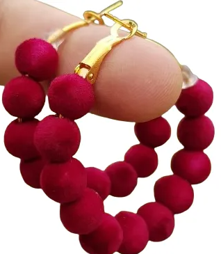High Quality Balls Delicate Hoop Classy Multi Jhumki Trendy Earring – Accessories Online in Pakistan | Hanaya