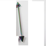Thin 1.2mm (16G) Steel 38 mm Ear Plug Arrow Piercing Barbell Industrial Cartilage Ear Jewelry – Accessories Online in Paki...