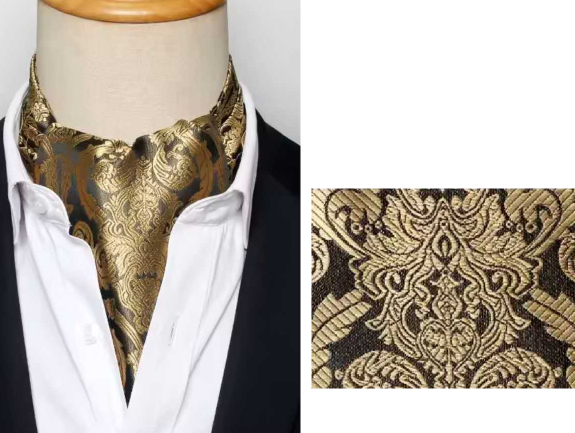 Silk Printed Mens Neck Fashion Ties CRAVAT Bow Tie Bow Ties Fashion Design Male Clothing Bows and Ties Men Wedding Dress Ties and Bowties Ascot Tie Jacquard Woven Mens Neck Tie Fashion Ascort – Image 12 of 19