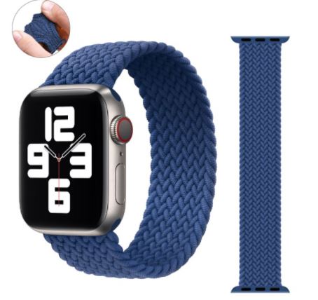 STRAP Elastic Sports Braided Solo Nylon strap Compatible For APPLE 42/44mm 45mm Series 1/2/3/4/5/6/7/8/9 SE – View 6 – Acc...