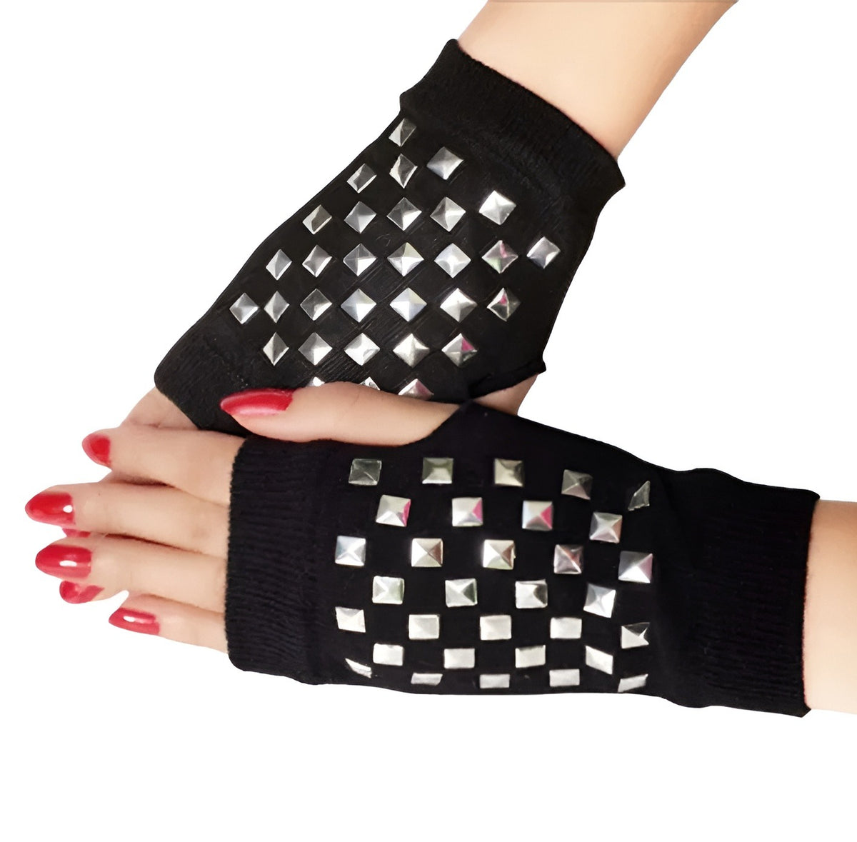 Fingerless Gloves Long Hand Crown Thick Gloves Fashionable Women Gloves