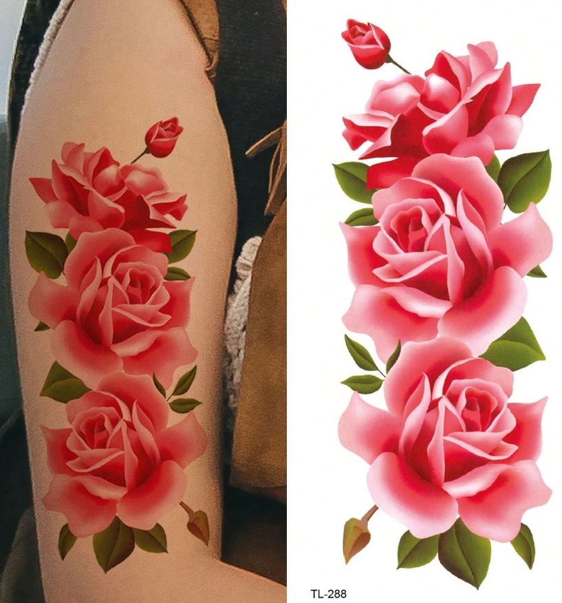Waterproof Temporary Tattoo Sticker Face hand tattoo leg tattoo neck tattoo wrist tattoo thigh tattoo back tattoo arm tatt...