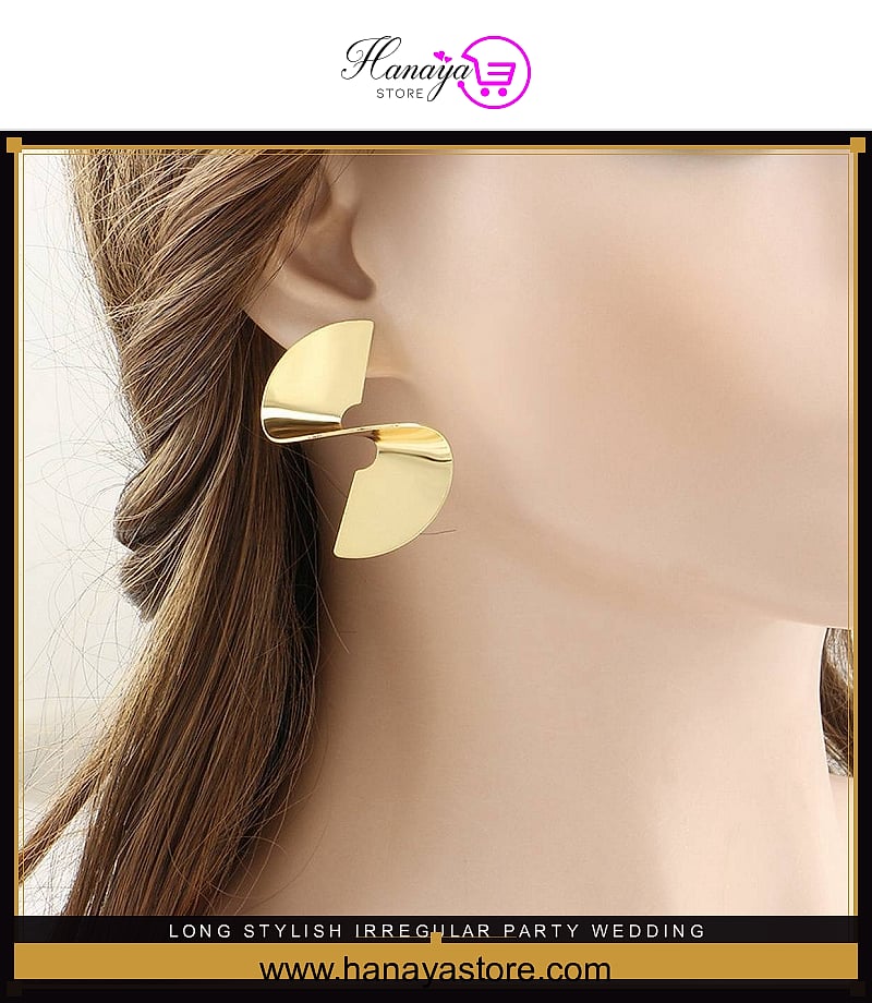 Long Stylish Irregular Party Wedding Trendy Earrings – Earrings Online in Pakistan | Hanaya