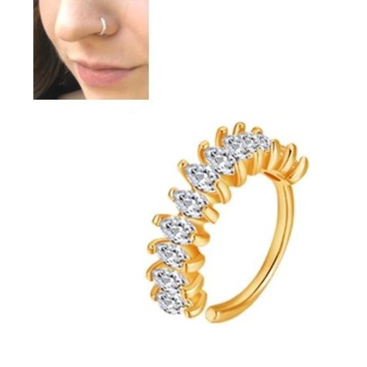 Piercing 1 Piece 8mm Long Helix 0 8mm Nose Ring Body Trendy Jewelry – Buy nose jewelry online in Pakistan