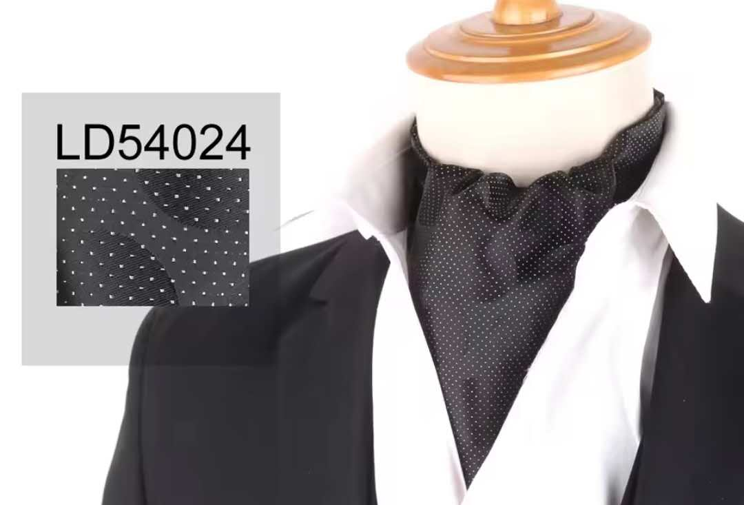 Silk Printed Mens Neck Fashion Ties CRAVAT Bow Tie Bow Ties Fashion Design Male Clothing Bows and Ties Men Wedding Dress Ties and Bowties Ascot Tie Jacquard Woven Mens Neck Tie Fashion Ascort – Image 9 of 19