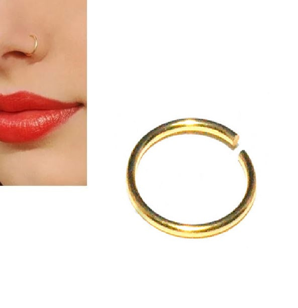 10mm Septum Clicker (1.0mm Thick) – 1pc Nostril Piercing Nose Ring – Nose Jewelry Online in Pakistan | Hanaya