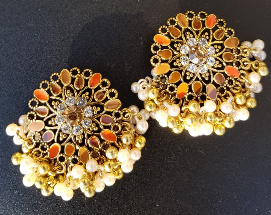 Trendy Pearls Tassel Unique Fashionable Classy Earring – Earrings Online in Pakistan | Hanaya