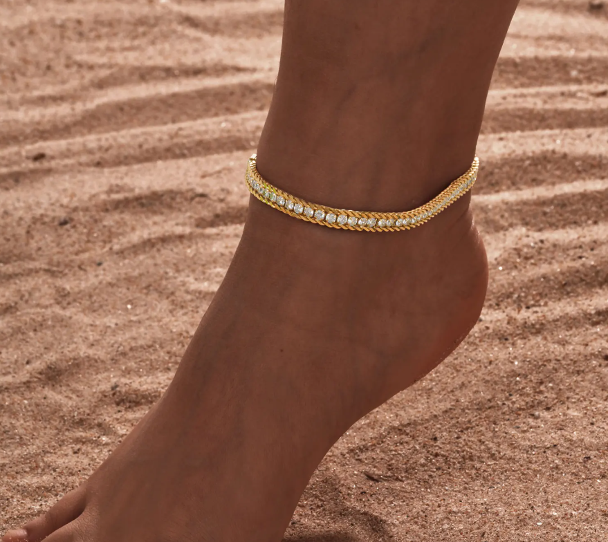 Stainless Steel Stylish & Trendy Payal Anklets Love Heart Anklet for Women – Perfect for Every Occasion – Accessories Onli...
