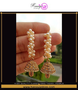 High Quality Classy Long Tassel Pearls Trendy Earring – Accessories Online in Pakistan | Hanaya
