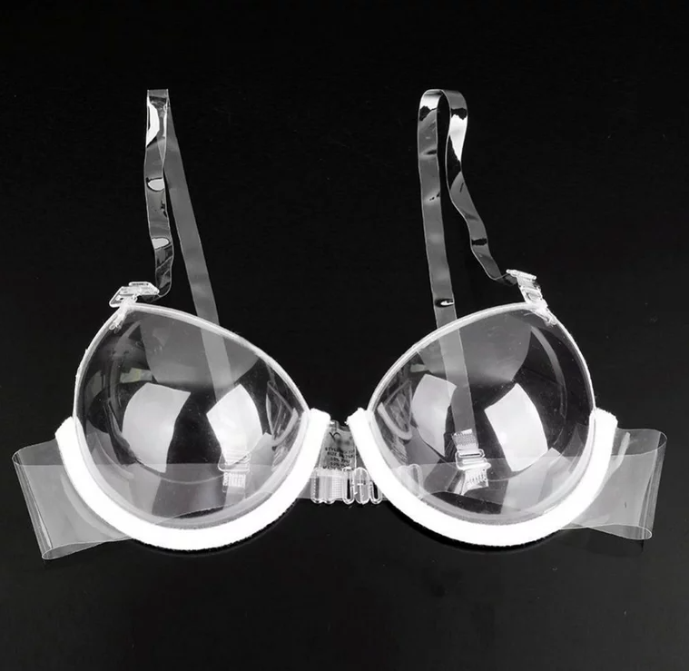 Women Transparent Clear PVC Strong Invisible Strap Push Up Bra Women's Bras – Close Up – Accessories | Hanaya Pakistan