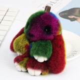 Cute Bunny POMPOM Keychain Fluffy Key Chains Pom Pom – Accessories Online in Pakistan | Hanaya