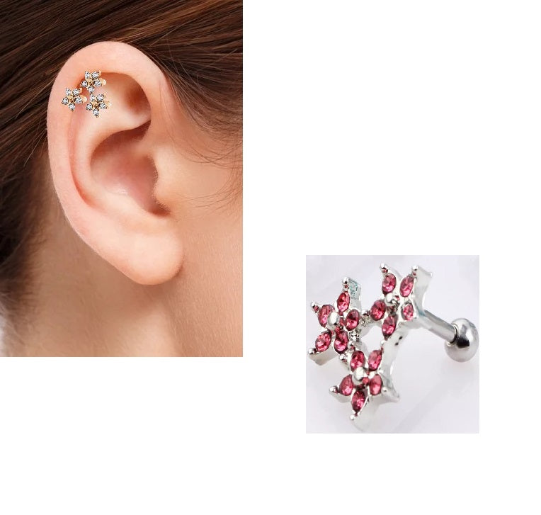 Piercing 1 Piece Cartilage Helix Stud Ear Piercing Plug Steel Earring