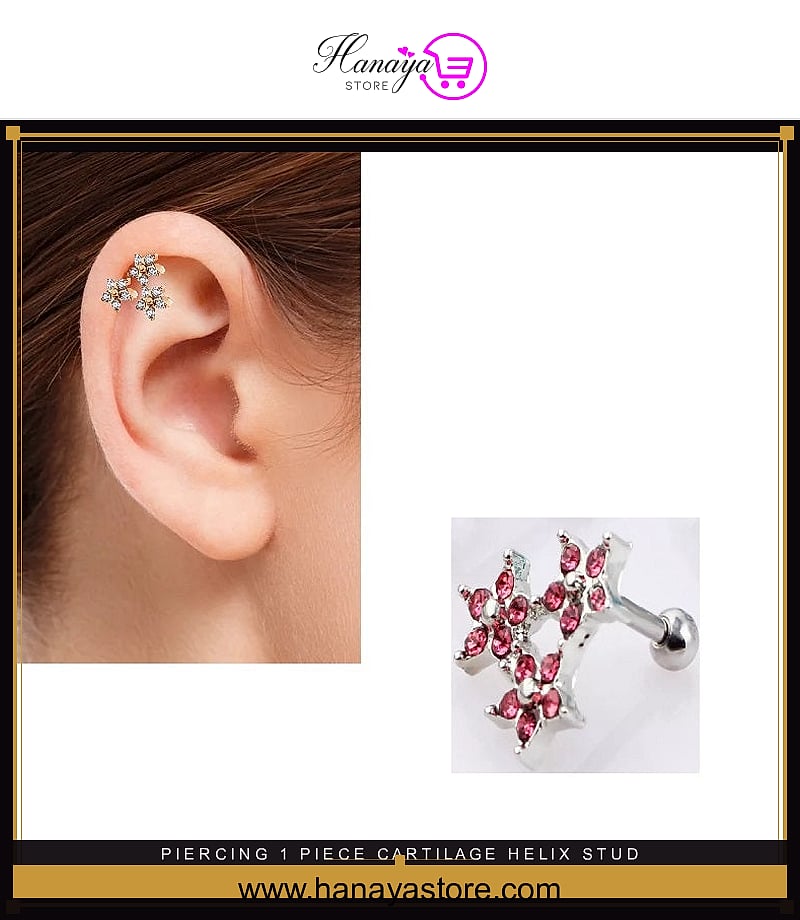 Piercing 1 Piece Cartilage Helix Stud Ear Piercing Plug Steel Earring