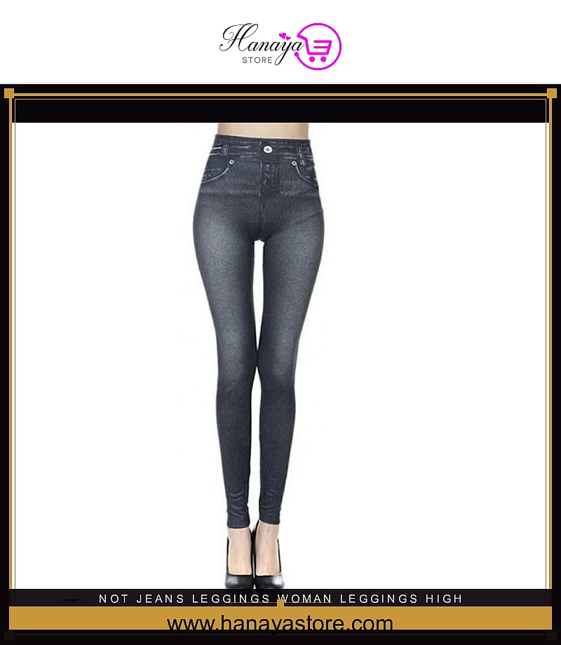 Not Jeans Leggings Woman Leggings High Waist Skinny Push Up Elastic Stretch 40 68kgs – Buy stockings, tights & leggings online in Pakistan