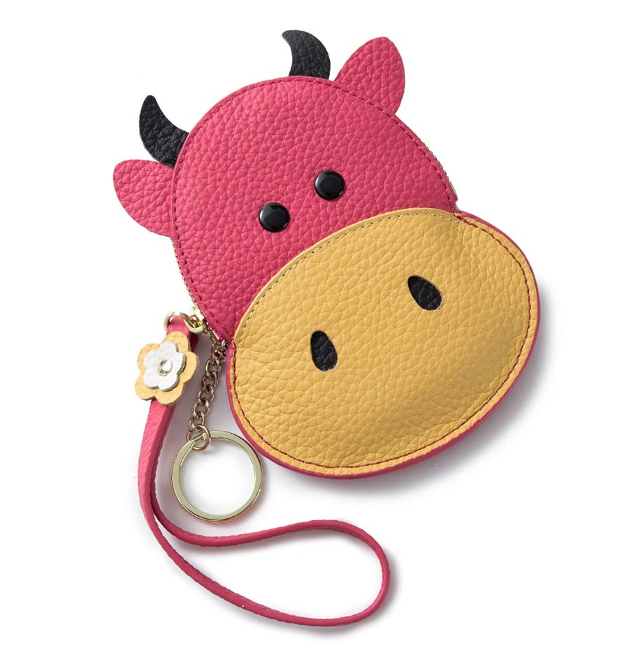 Genuine Leather Coin Wallet Leather Small Coin Purse Cute Mouse Cash Coin Purse Animal Change Bag Purse Blue – Handbag Onl...