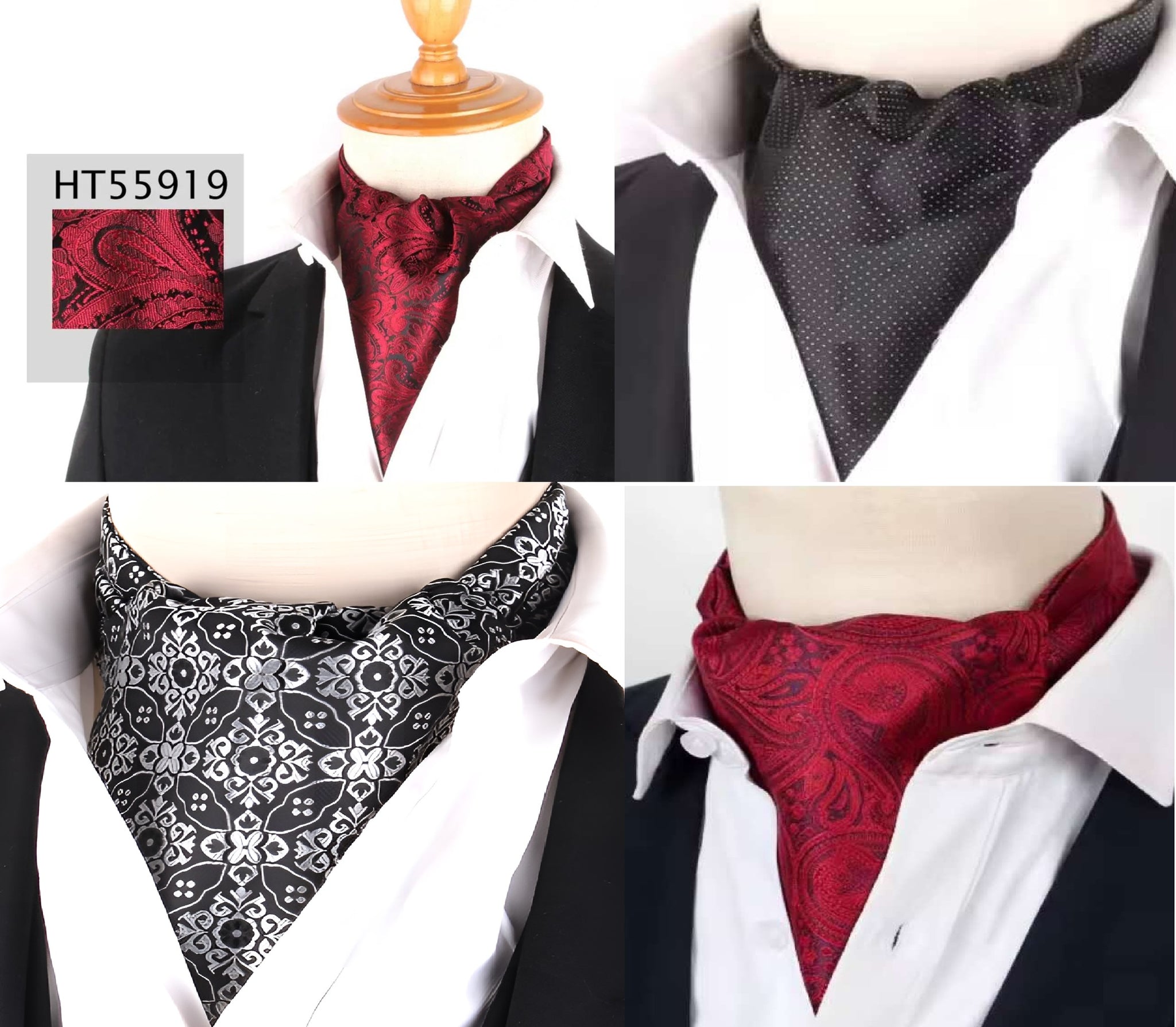 Silk Printed Mens Neck fashion ties CRAVAT bow tie bow ties fashion design male clothing bows and ties men wedding dress ties and bowties Ascot Tie Jacquard Woven Mens Neck Tie Fashion Ascort