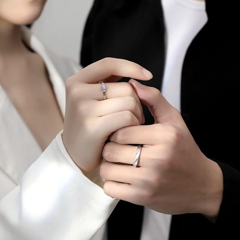 2 pieces Premium Quality Couple Rings Adjustable for Women & Men Forever love Wedding & Fashion Jewelry Gifts Love rings