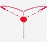 Adjustable High Premium One size Quality Pearl Panty G-STRING Panties Underwear Underpants Bikini Elastic Body Chain Lin
