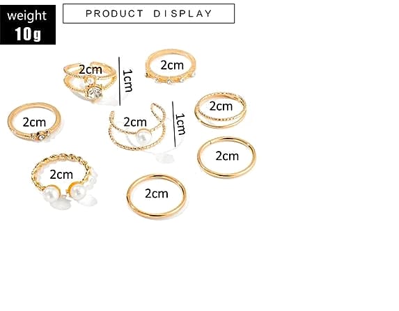 Fashion Trendy Jewelry Classy Ring Set For Women – Lifestyle – Buy Accessories Pakistan | Hanaya