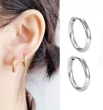 2 Pieces 12MM Cartilage Helix Stud Tragus Ear Piercing Earring – Image 4 of 5