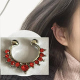 Trendy 1 Piece Crystals Ear Cuff Earring Adjustable – Accessories Online in Pakistan | Hanaya