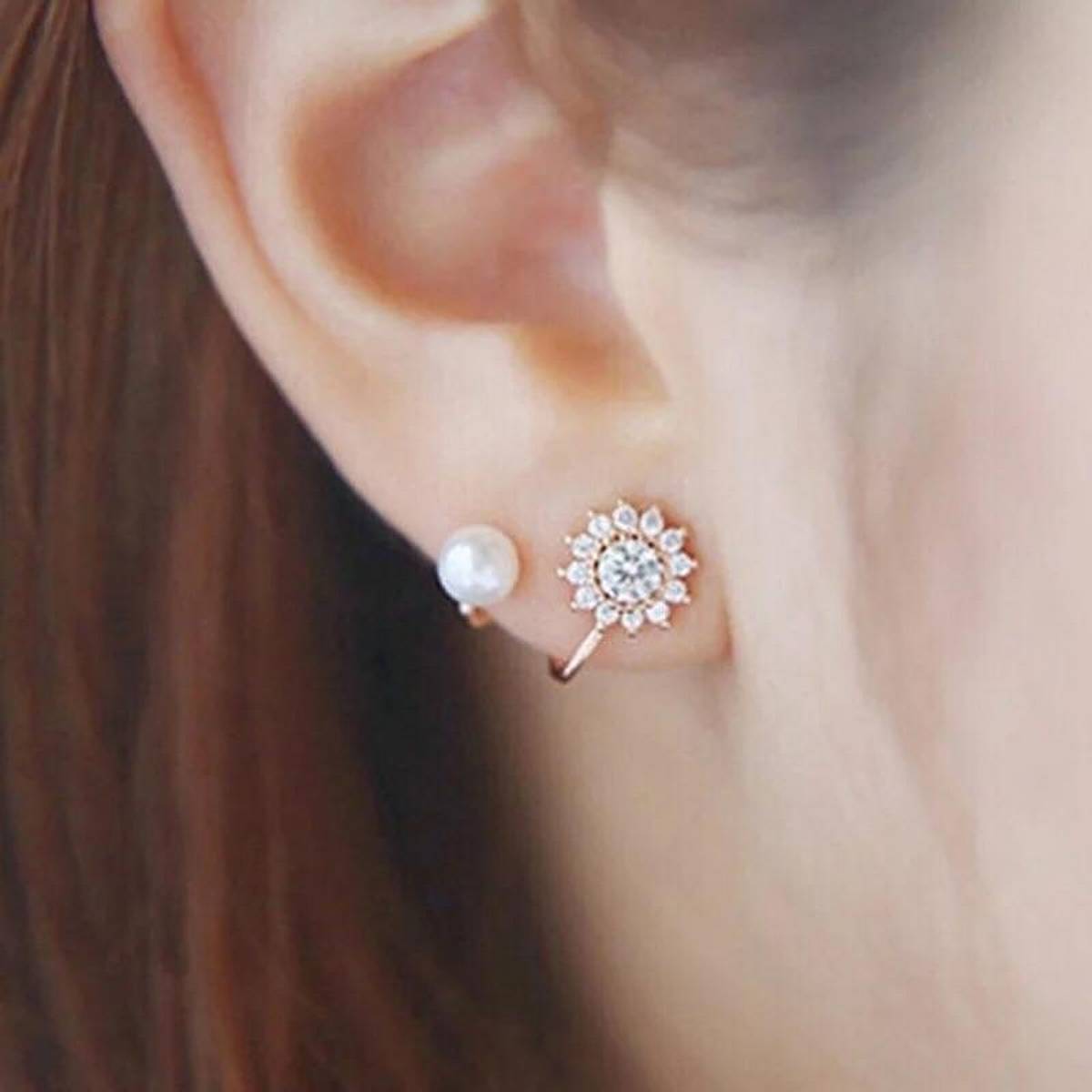 Trendy Classy Crystal & Pearl Elegant Earrings for Women – Earrings Online in Pakistan | Hanaya