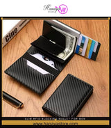 Slim RFID Blocking Wallet for Men – Portable, Multifunctional, Large Capacity