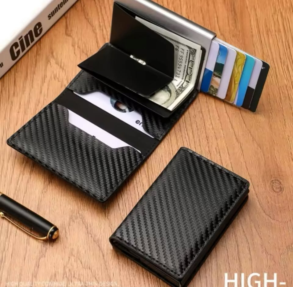 Slim RFID Blocking Wallet for Men – Portable, Multifunctional, Large Capacity