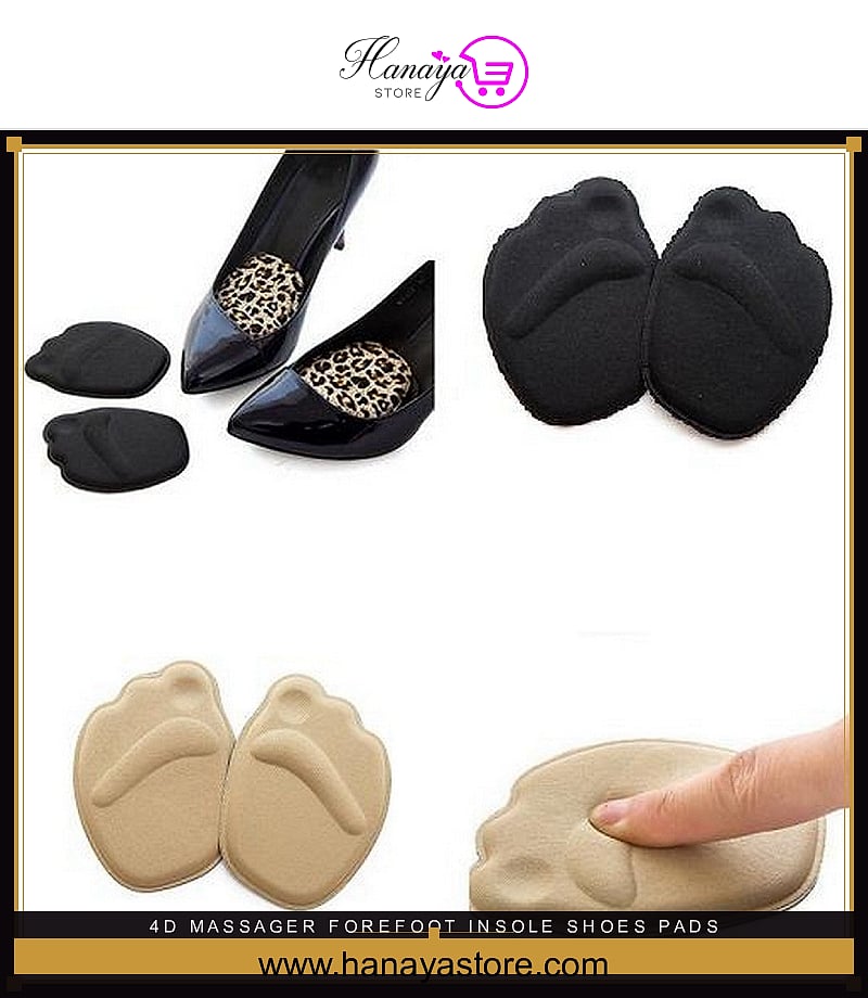 4D Massager Forefoot Insole Shoes Pads High Heel Soft Insole 1Pair Foot Cushions Sponge Foot Care – Accessories Online in ...