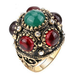 Trendy Lavish Classy Big Stone Fashion Ring For Diva - Size 17 – Close Up – Accessories | Hanaya Pakistan