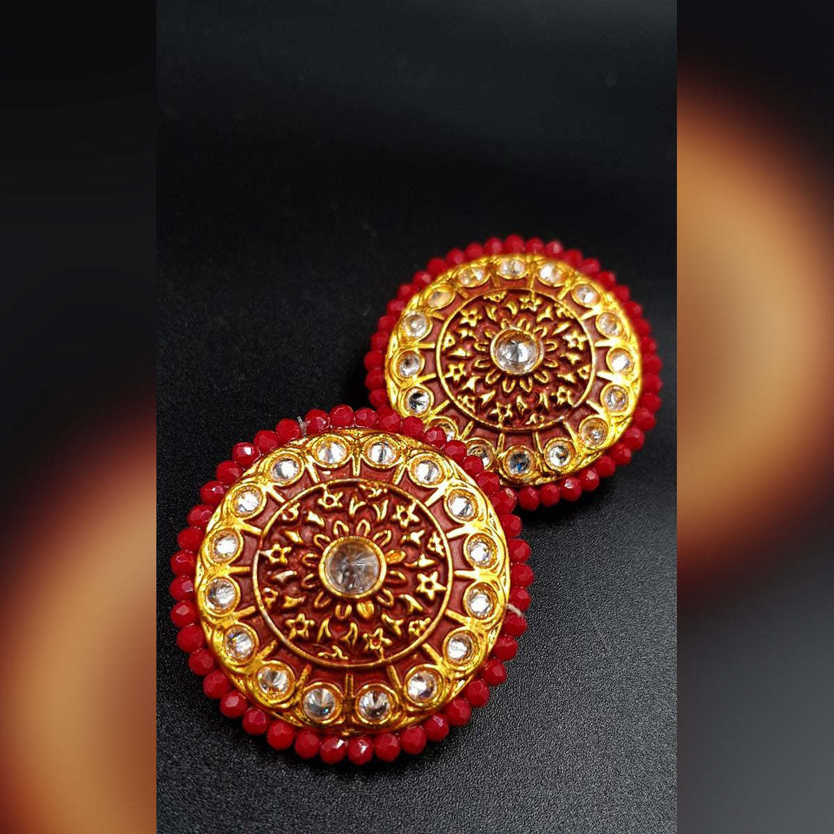Meenakari Love Trendy Traditional Classy Party Wedding Earring For Girls