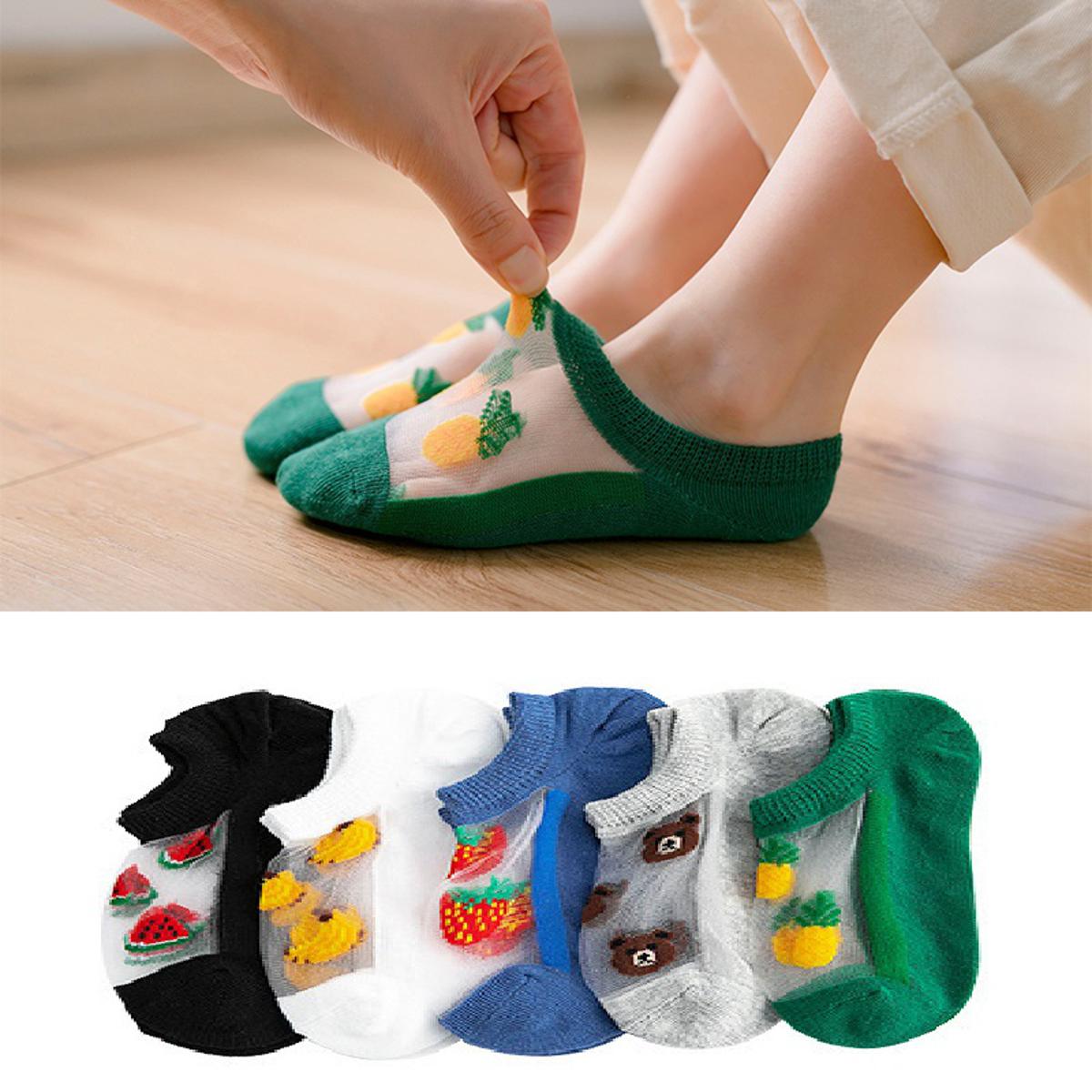 Pack of 5 Pairs Premium Quality UNISEX Kids Breathable Soft women socks pair women socks fancy socks for women women socks...