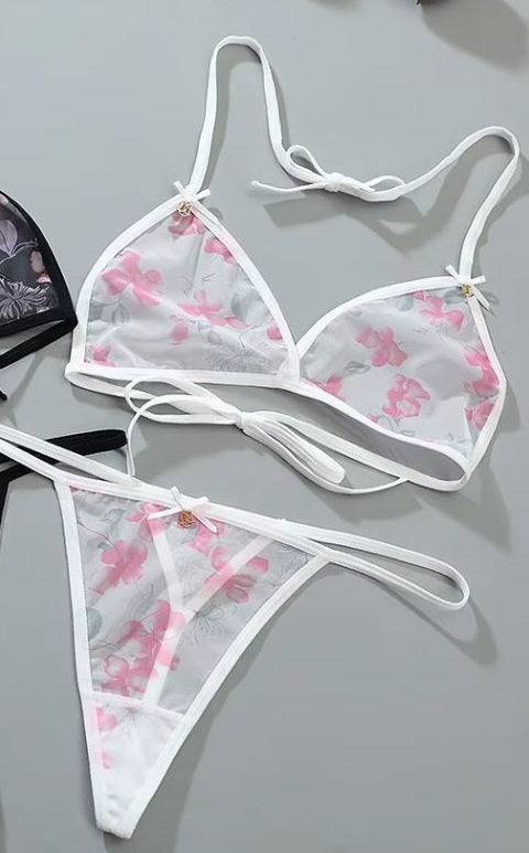 One Size Fits 40 75 Kgs Bra Set Lingerie Set Women Trendy Underwear Bikini – Image 2 of 2