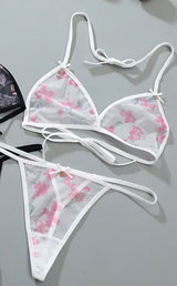 One Size Fits 40 75 Kgs Bra Set Lingerie Set Women Trendy Underwear Bikini – Image 2 of 2