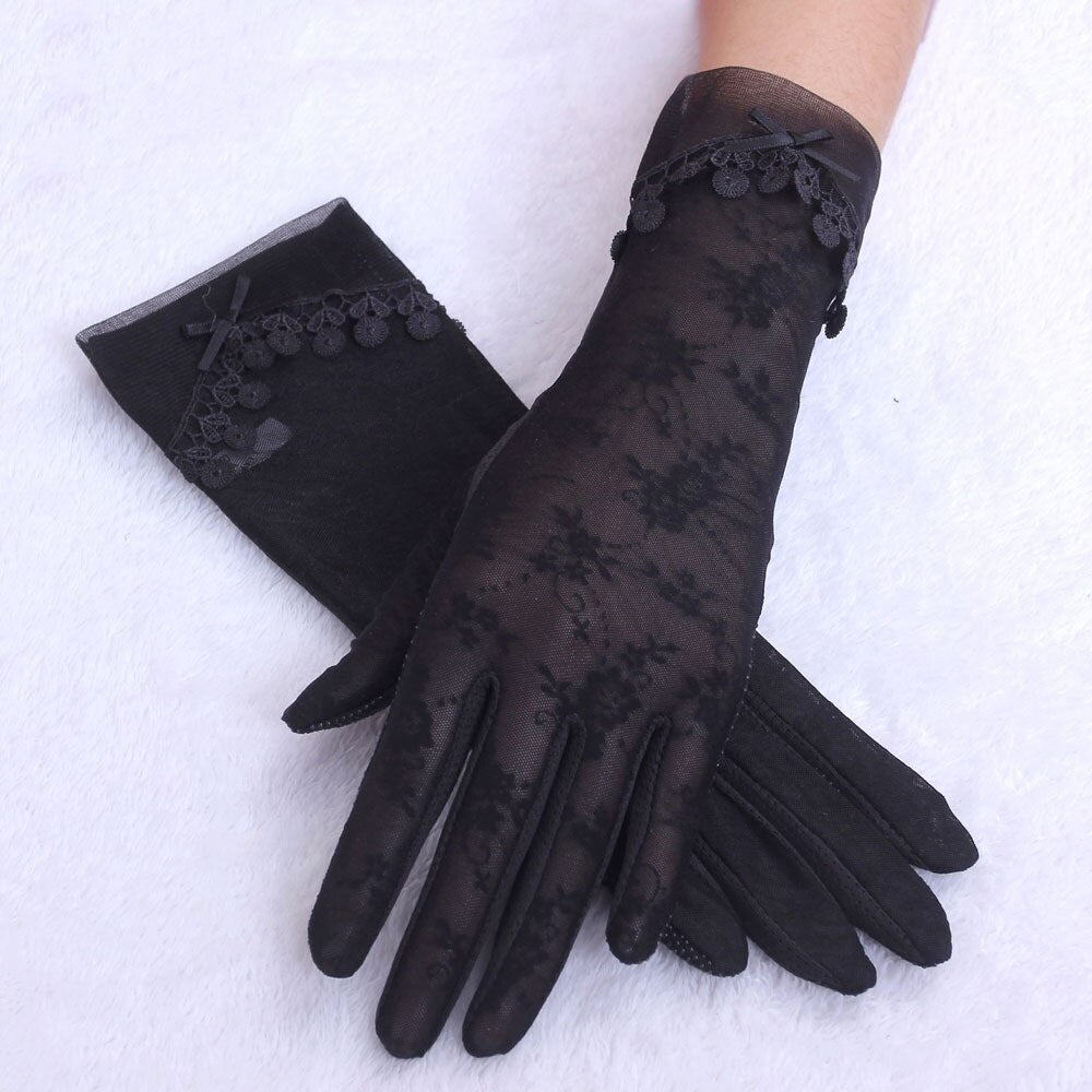 Premium Quality Fashionable Long Trendy Party Summer Sun Protection Breathable Driving GlovesFor Girls – Image 4 of 5
