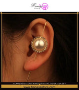 Glamorous Ear Wrap Crystal Hook Classy Royal Party Trendy Earrings – Earrings Online in Pakistan | Hanaya