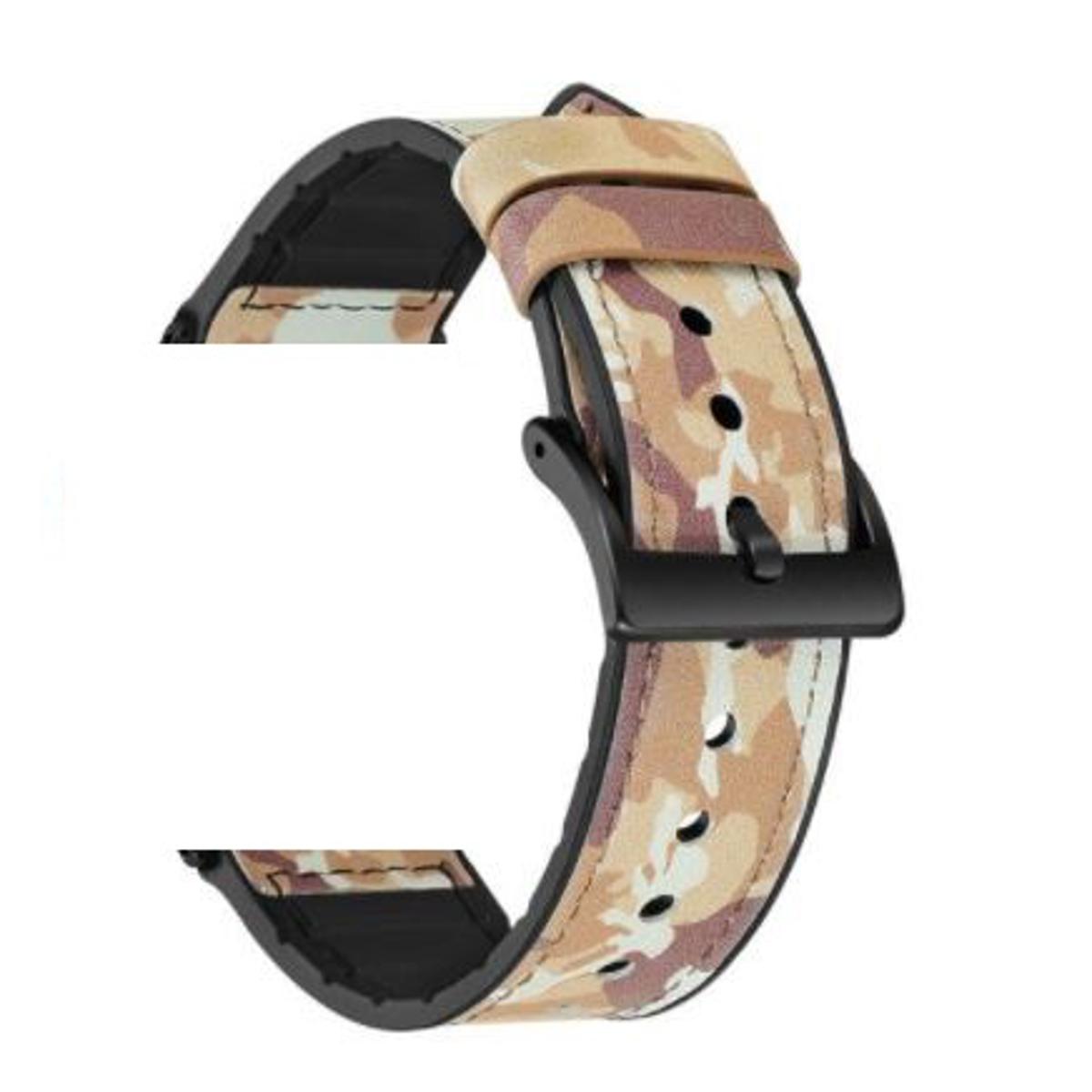 S-3 Frontier Classic Elegant Front Leather Back Silicone 22mm – Close Up – Accessories | Hanaya Pakistan
