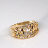 Trendy High Class Mom Love Gem CZ Ring For Women - 18 Size – Accessories Online in Pakistan | Hanaya