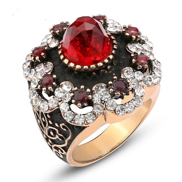 Trendy Lavish Classy Big Stone Fashion Ring For Diva - Size 17 – Accessories Online in Pakistan | Hanaya
