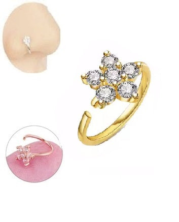 Piercing 0 8mm Clicker Nose Ring Nostril Body Royal Classy Jewelry – Buy nose jewelry online in Pakistan