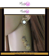 Latest Antique Trendy Super Light Weight Hyderabadi Style Earring Three Layered Classy Look Fashionable – Earrings Online ...