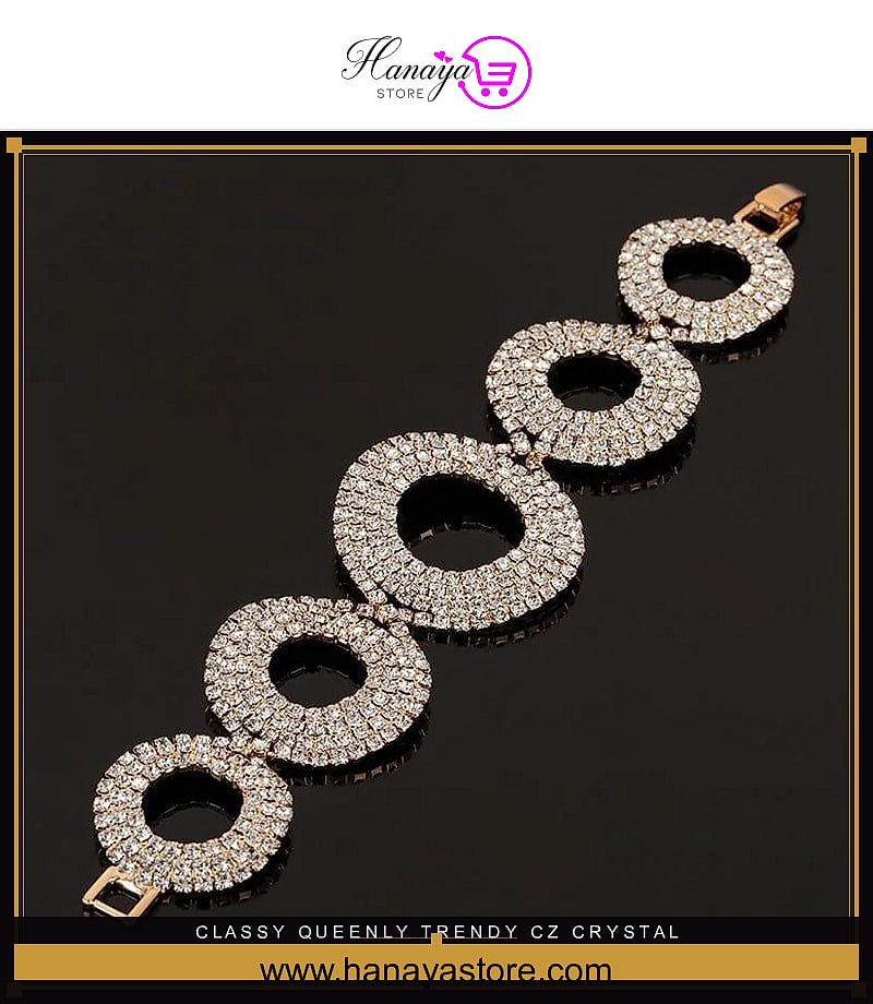 Classy Queenly Trendy Cz Crystal Bracelet – bracelet Online in Pakistan | Hanaya