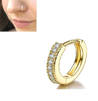 Piercing 1 Pc 8mm Long Helix Nose Ring Body Jewelry – Buy nose jewelry online in Pakistan