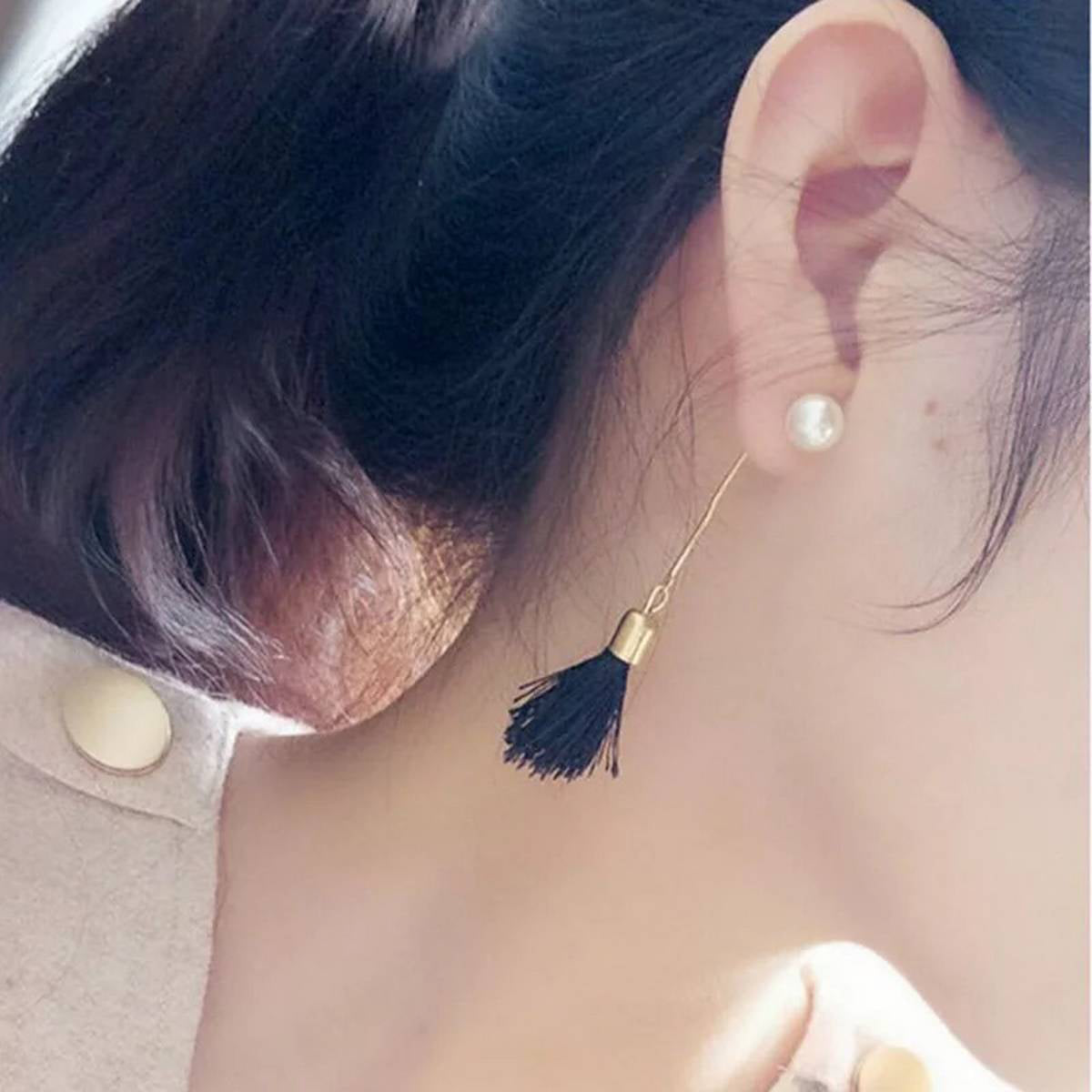 Trendy Tassel Pearl Classy Earring – Earrings Online in Pakistan | Hanaya