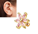1 PIECE Cartilage 6mm Long Helix 1.2mm Stud Crystal Tragus Piercing Earring – Detail View – Accessories for Women Pakistan...