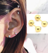 Steel 5.mm Pair Ear Plug Piercing Barbell Cartilage Ear Jewelry – Image 3 of 4