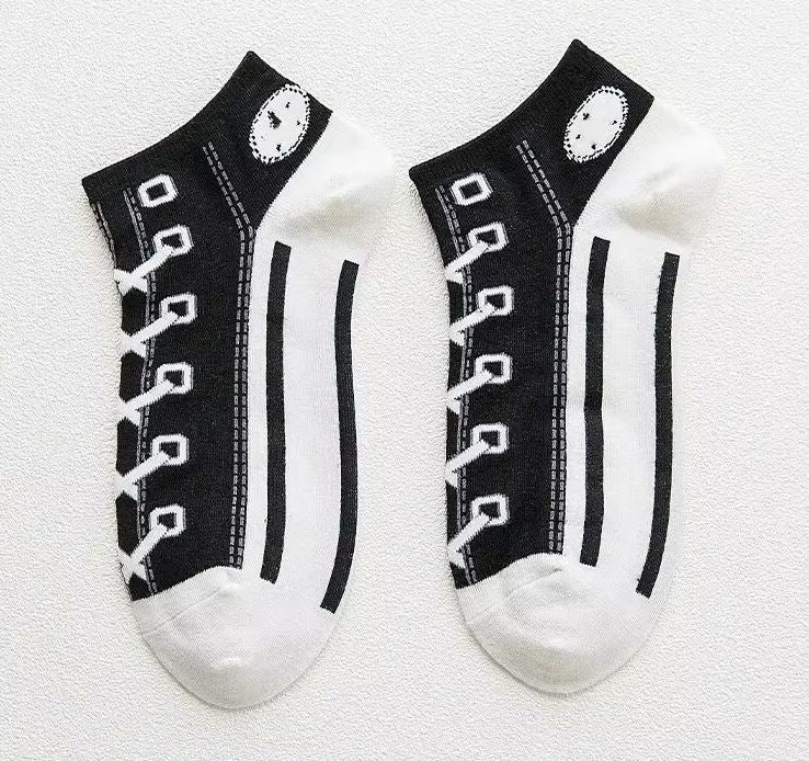 Women Men Unisex Short Ankle Socks Thin Comfy Non Slip Boat Socks for Everyday Wear – Image 2 of 3